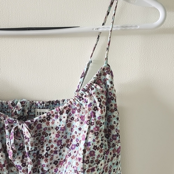 Aritzia Sunday Best Delilah Tank in Purple Floral - Picture 3 of 4